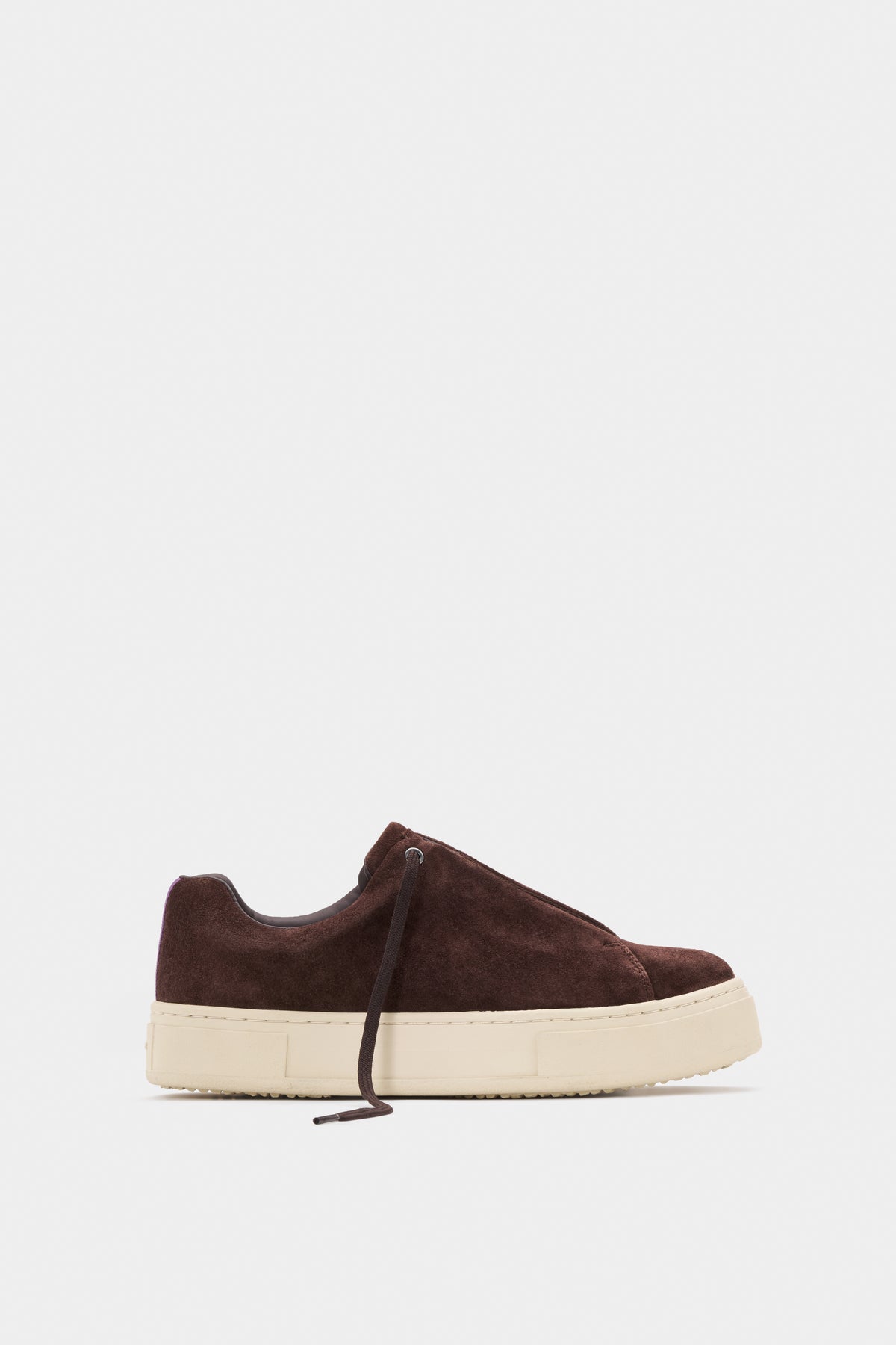 Doja Lace-Up Chocolate Suede